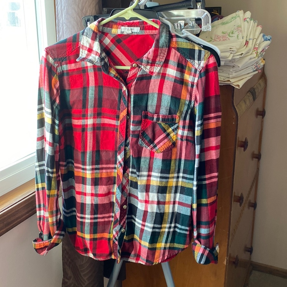Plaid button up